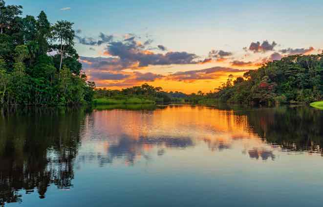 destination peru iquitos amazon sunsets